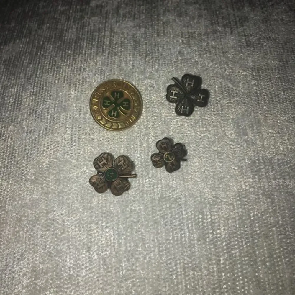 4H Bundle Of Gold Vintage Brooches - Picture 4 of 6